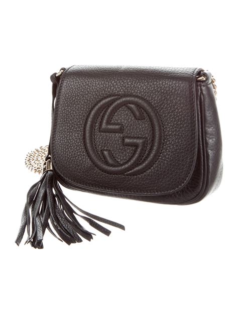 gucci chain crossbody soho|authentic gucci crossbody bag.